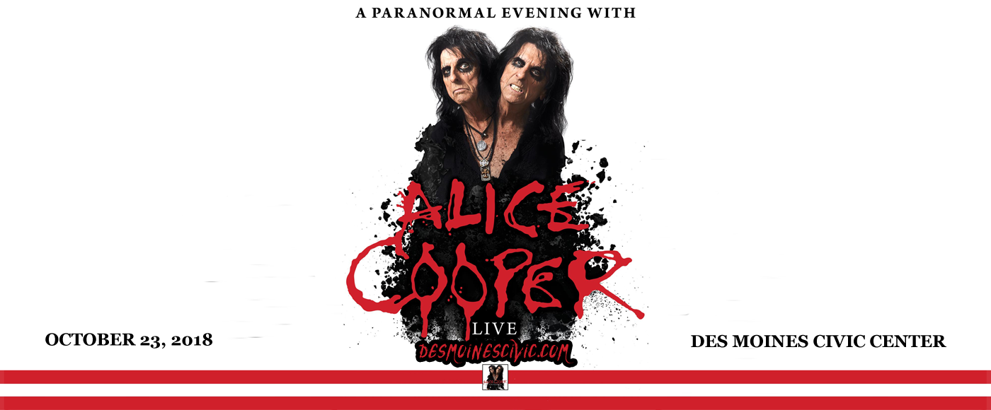 Alice Cooper at Des Monies Civic Center